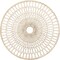 Round Woven Rattan Wall Hanging Art Piece – Natural Bamboo and Wood Wicker Home Decor Accent – Handmade Boho Wall Decor for Bedroom, Living Room, & Office – 36", White